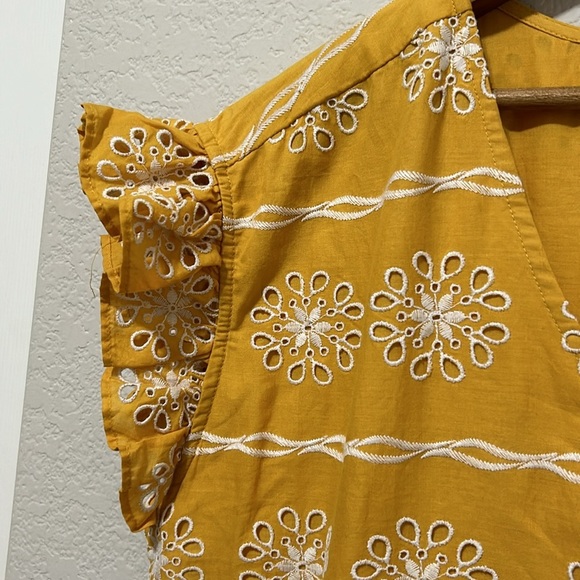 Loft Eyelet Mustard Embroidered Dress Oversize
Medium Floral Cottage coquette - Picture 6 of 15